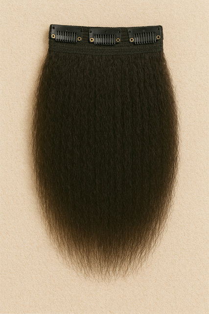 Invisible Clip-In Extensions Kinky Straight