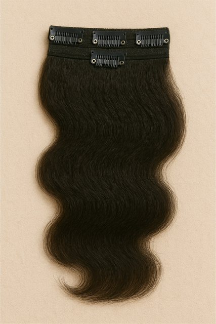 Invisible Clip-In Extensions Body Wave