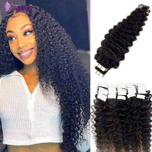 Tape-In Extensions Deep Curly
